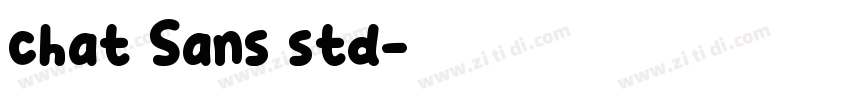 chat Sans std字体转换